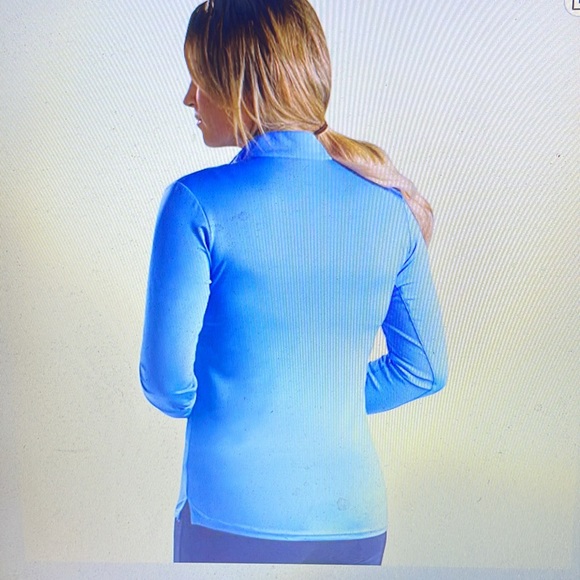 SanSoleil Women’s Sunglow UV 50 Quarter Zip Long Sleeve Top Size Medium - Picture 3 of 16